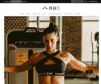 Peak15.fitness(Premium women's activewear) Screenshot