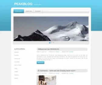 Peakblog.ch(Schweizer Blog) Screenshot