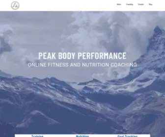 Peakbodyperformance.com(Peak Body Performance) Screenshot