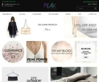 Peakboutique.co.uk(Peak Boutique) Screenshot