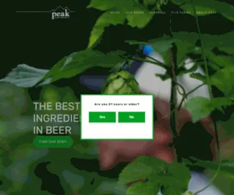 Peakbrewing.com(Peak) Screenshot
