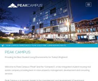 Peakcampus.com(Peak Campus) Screenshot