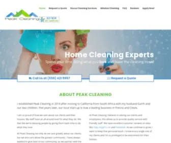 Peakcleaningco.com(Peak Cleaning) Screenshot