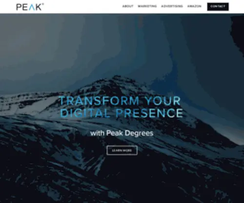 Peakdegrees.com(PEAK Degrees) Screenshot