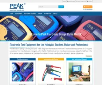 Peakelec.co.uk(Peak Electronic Design Limited) Screenshot