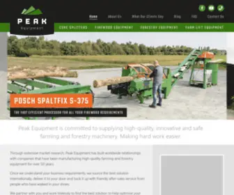 Peakequipment.nz(High-quality firewood and farm machinery) Screenshot