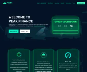 Peakfinance.io Screenshot