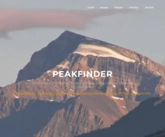 Peakfinder.com(Peaks of the Canadian Rockies) Screenshot