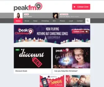 Peakfm.co.uk(Peak FM) Screenshot