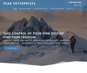 Peakfranchiseopportunities.com(Franchising Opportunity) Screenshot