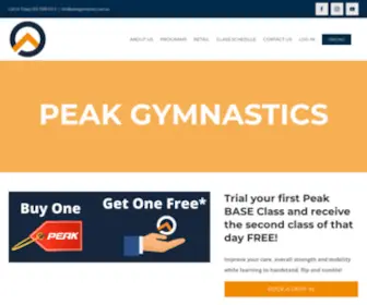 Peakgymnastics.com.au(Peak Gymnastics) Screenshot