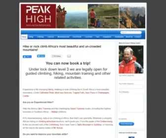 Peakhigh.co.za(Hiking at high altitude in the Drakensberg was always going to be a challenge) Screenshot