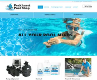 Peakhurstpools.com.au(Peakhurst Pool Shop) Screenshot