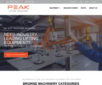 Peakliftingsolutions.com(Peak Lifting Solutions) Screenshot