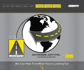 Peaklogisticsusa.com(3rd Party Logistics Provider) Screenshot