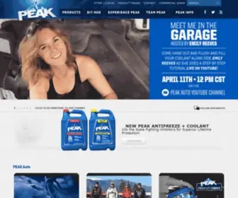 Peaklubricants.com(Antifreeze) Screenshot