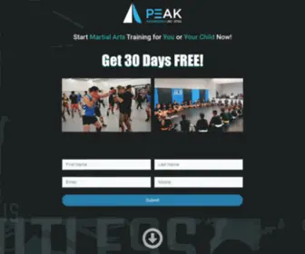 Peakmartialartsdenver.com(Martial Arts Denver Co) Screenshot