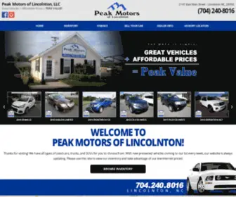 Peakmotorslincolnton.com(Peakmotorslincolnton) Screenshot