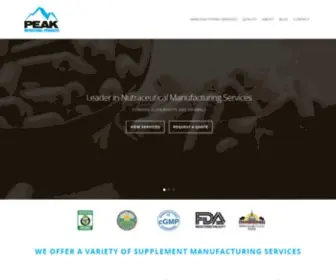 Peaknutritionalproducts.com(Peak Nutritional Products) Screenshot
