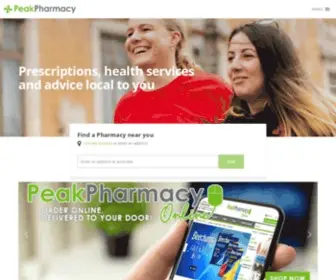 Peakpharmacy.co.uk(Peak Pharmacy) Screenshot