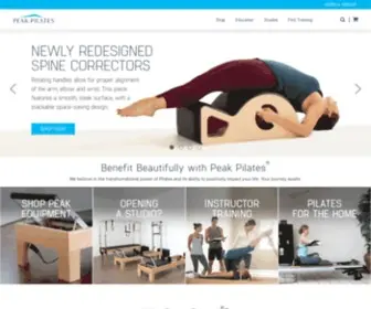 Peakpilates.com(Peak Pilates®) Screenshot