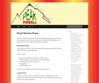 Peakpinball.com(Peak Pinball) Screenshot