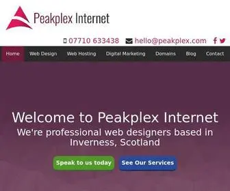 Peakplex.com(Web Designers Inverness) Screenshot