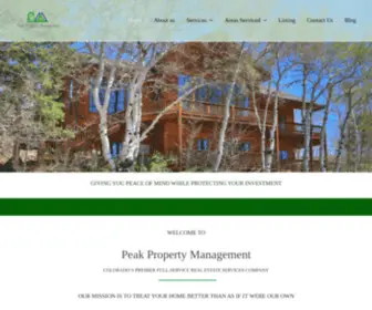 PeakpmGT.com(Peak Property Management) Screenshot