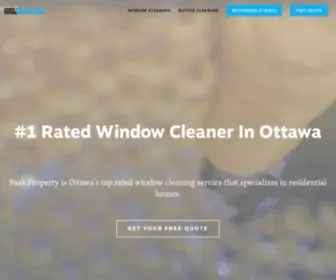 Peakproperty.ca(Window Cleaning Ottawa) Screenshot