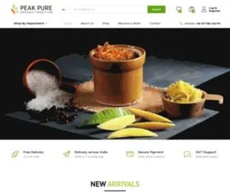 Peakpure.co.in(Peak Pure Organic Tradition Pickles) Screenshot