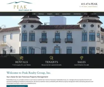 Peakrealtygroup.com(Peak Realty Group) Screenshot