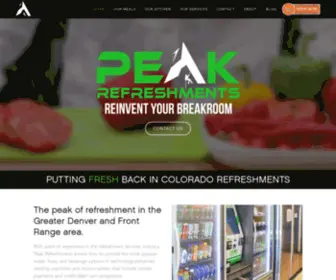 Peakrefreshments.com(Vending Machines & Micro) Screenshot