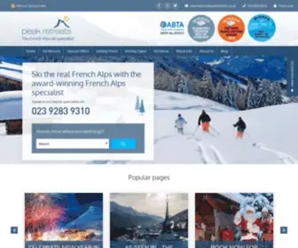 Peakretreats.co.uk(Ski Apartments France) Screenshot