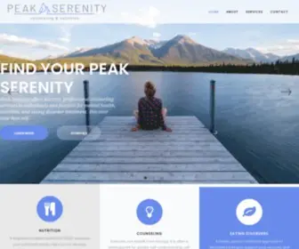 Peakserenitycounseling.com(Licensed Professional Counselor) Screenshot