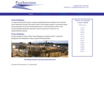 Peaksolutionsllc.com(Peak Solutions) Screenshot