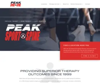 Peaksportspine.com(Peak Sport & Spine) Screenshot