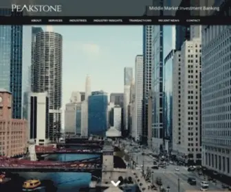 Peakstonegroup.com(M&A Advisory) Screenshot