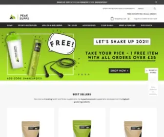 Peaksupps.co.uk(Peak Supps®) Screenshot