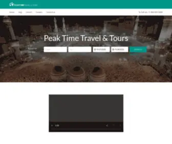 Peaktimetravel.com(Peak Time Travel and Tours) Screenshot