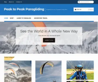 Peaktopeakparagliding.com(The World of Flight) Screenshot