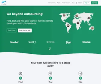 Peaku.co(Find job as remote developer or hire them around the world) Screenshot