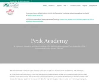 Peakvirtualacademy.org(Montrose County Hybrid School) Screenshot