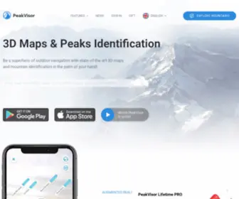 Peakvisor.com(Peakvisor ar app and site for mountains explorers) Screenshot