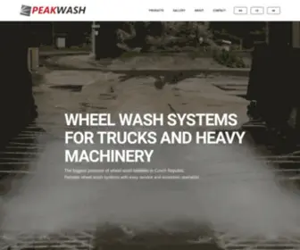 Peakwash.com(Truck wheel wash systems) Screenshot