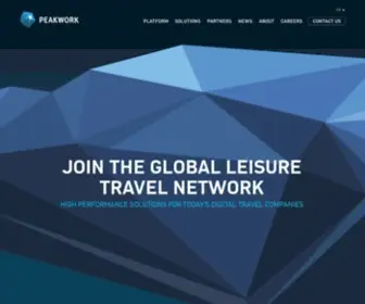 Peakwork.com(Join the global leisure travel network) Screenshot