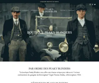 Peaky-Blinders.fr(Boutique Peaky Blinders) Screenshot