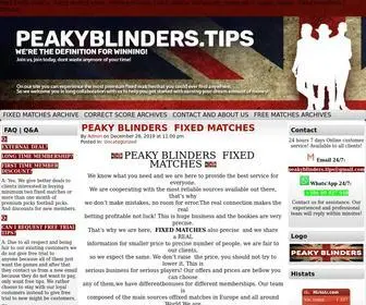 Peakyblinders.tips(FIXED MATCH) Screenshot