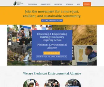 Peanc.org(Piedmont Environmental Alliance) Screenshot