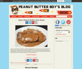 Peanutbutterboy.com(The Peanut Butter Boy contains delicious and nutritious recipes and) Screenshot