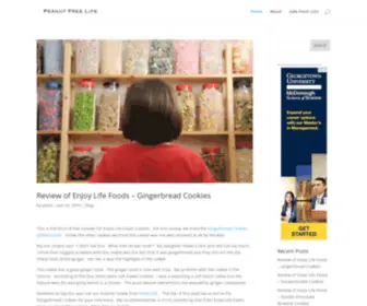 Peanutfreelife.com(Peanut Free Life) Screenshot